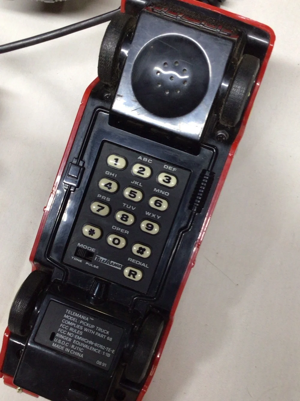 Red Classic Pickup Phone- Vintage Truck Design man cave display?  Man cave